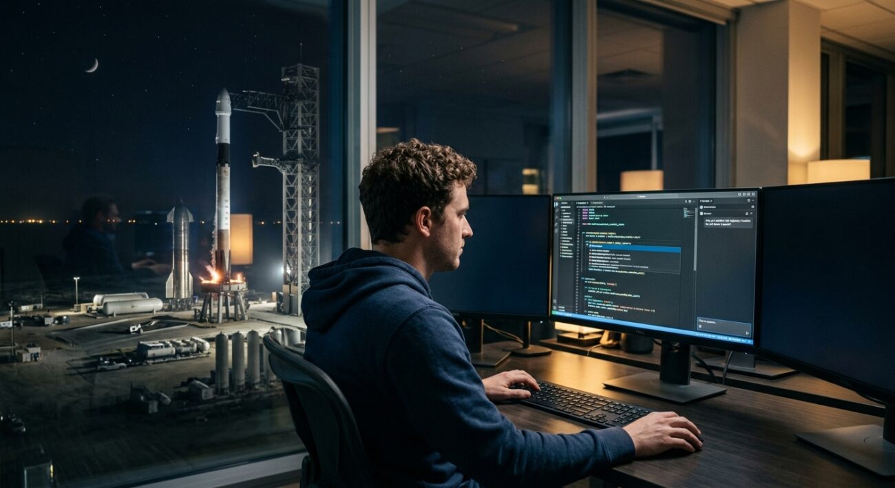 Imagen para: Cursor y SpaceX: cuando el hardware espacial entrena IA para código