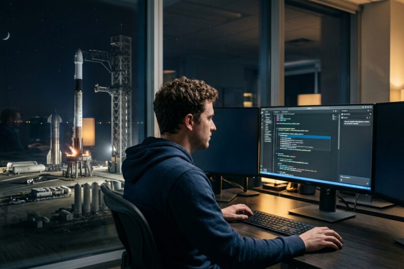 Cursor y SpaceX: cuando el hardware espacial entrena IA para código