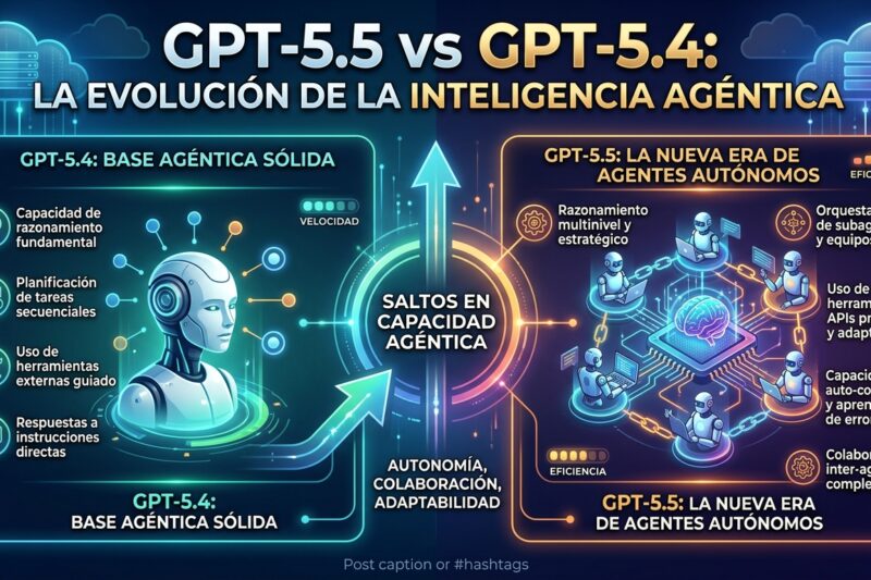 GPT‑5.5 vs GPT‑5.4: La evolución de la inteligencia agentica