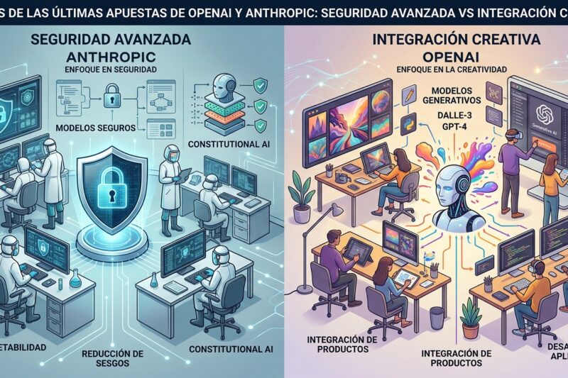 Seguridad avanzada vs integración creativa: Análisis de las últimas apuestas de OpenAI y Anthropic