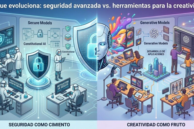 AI que evoluciona: seguridad avanzada vs. herramientas para la creatividad