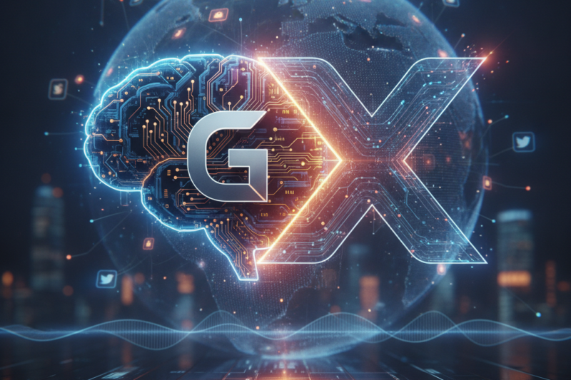 Imagen para: Grok Bot se fusiona con X: IA nativa en redes sociales